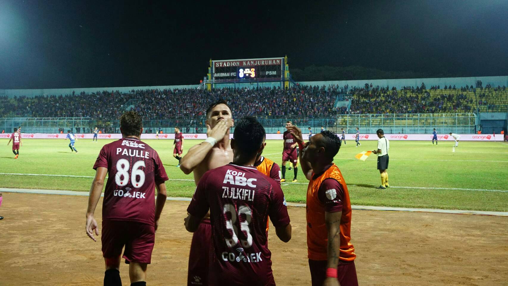 Arema FC Tahan Imbang PSM 3-3 di Malang