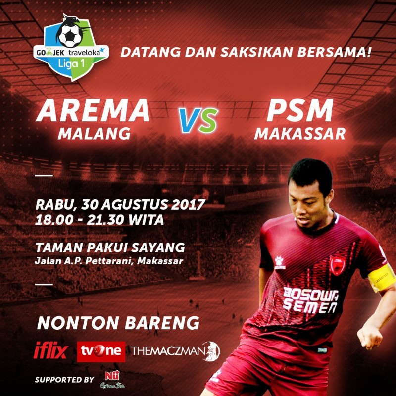 Meriahkan Nonton Bareng Arema FC vs PSM Makassar