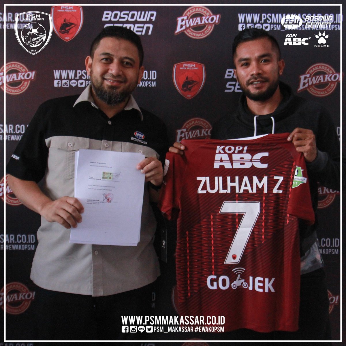 Zulham Resmi Tandatangan Kontrak di PSM