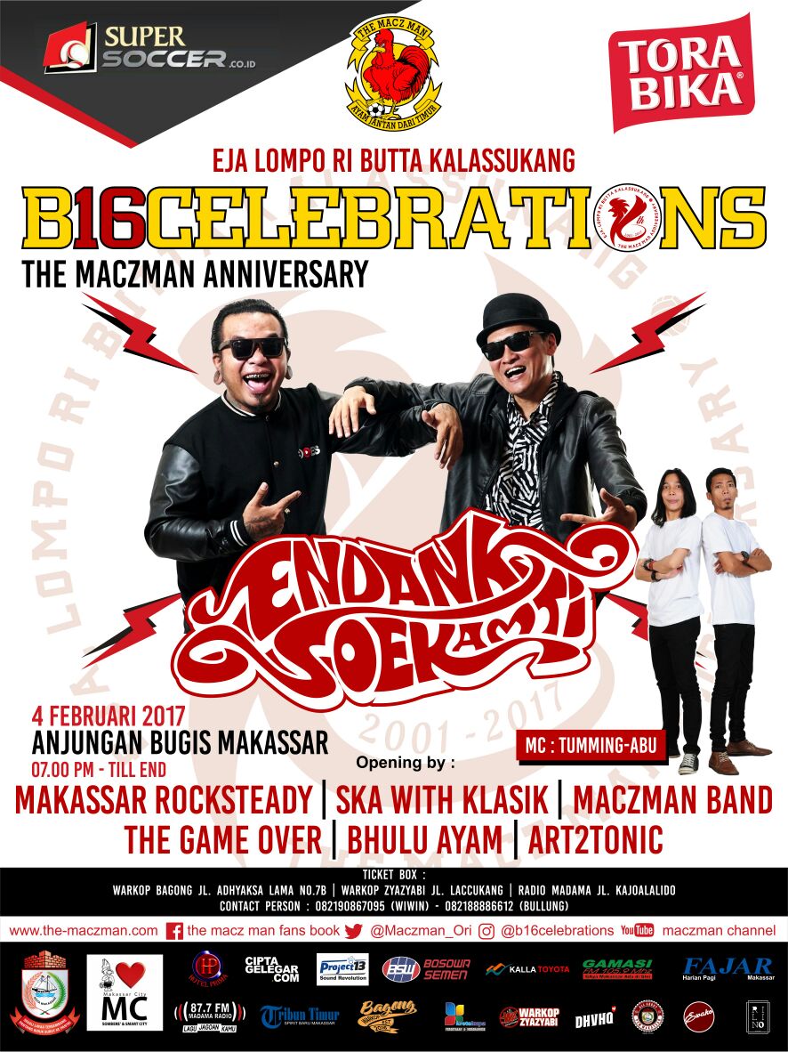Hari Ini Puncak Anniversary 16 Tahun The Macz Man #B16CELEBRATIONS