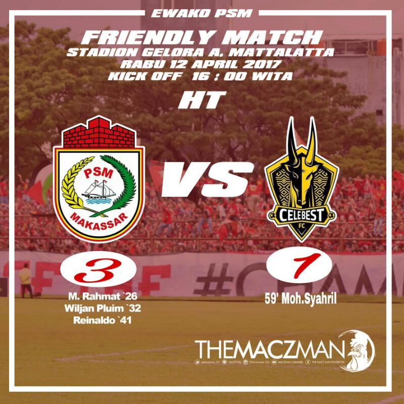 PSM Taklukkan Celebest FC 3-1, Rasyid dan Pluim Cedera